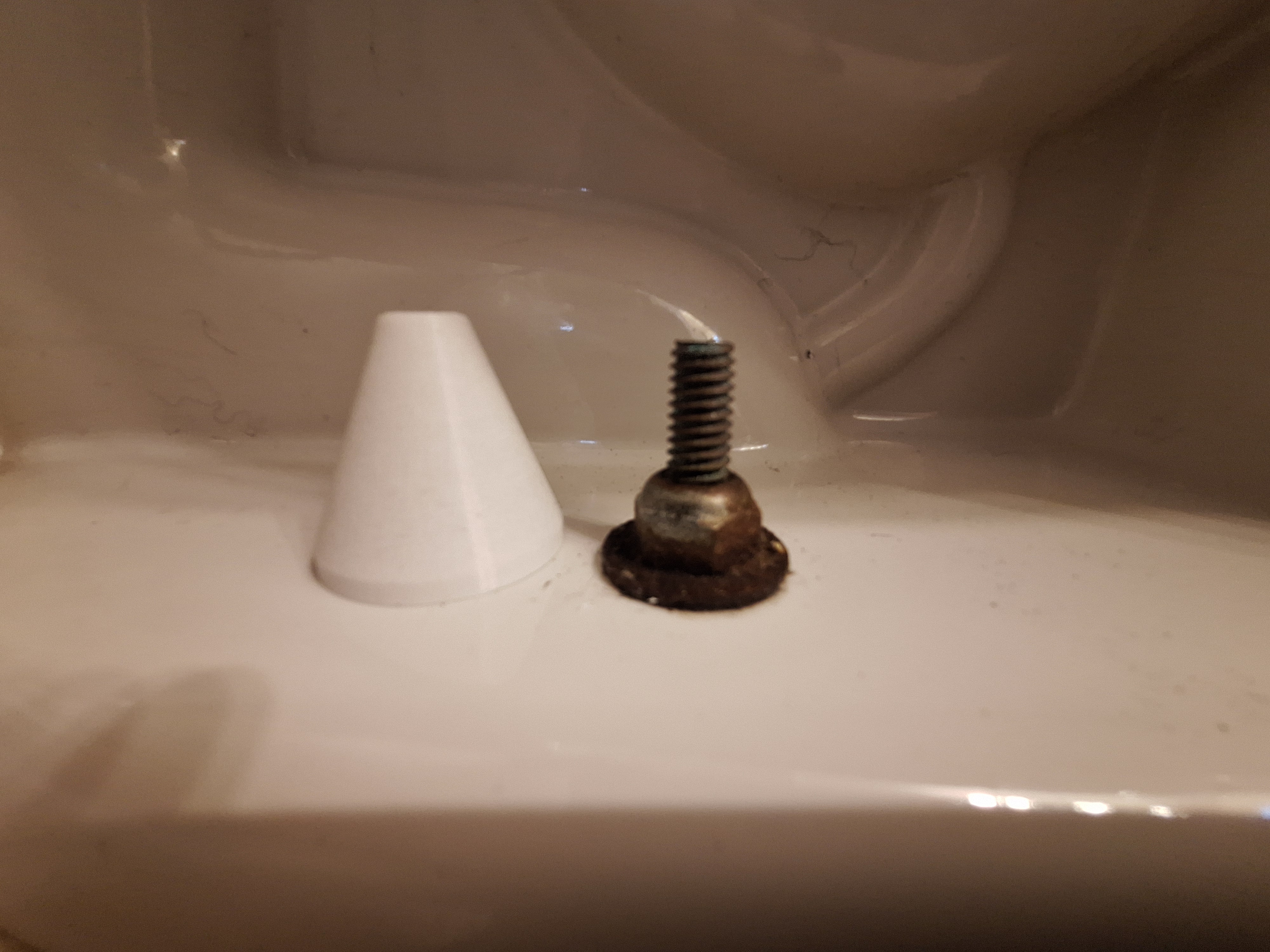 toilet bolt cap for the bolt that holds the toilet to the floor but mine were missing?