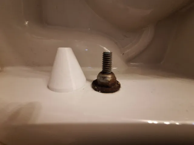 toilet bolt cap for the bolt that holds the toilet to the floor but mine were missing?