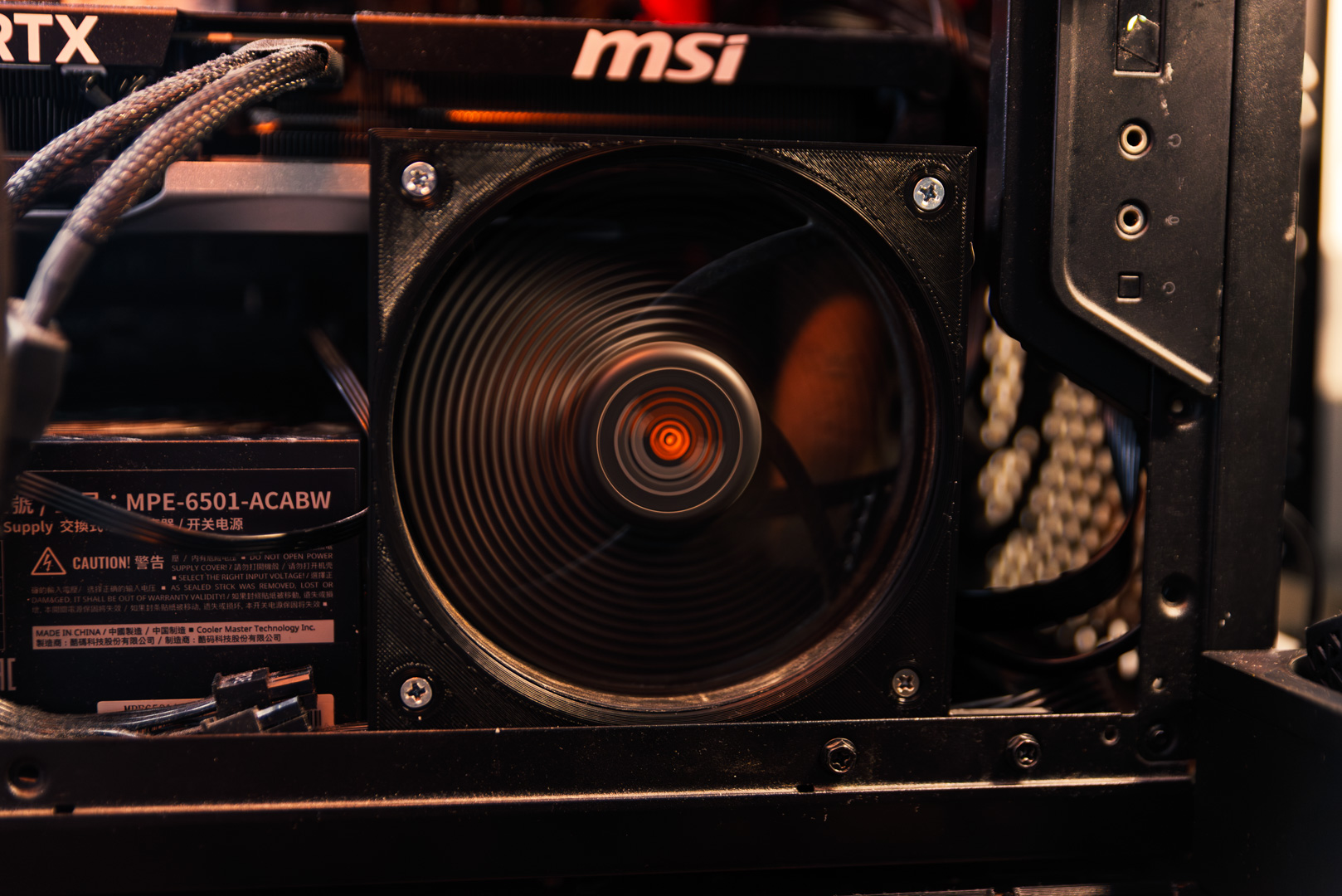Q300L/Q500L 120mm GPU air intake bracket