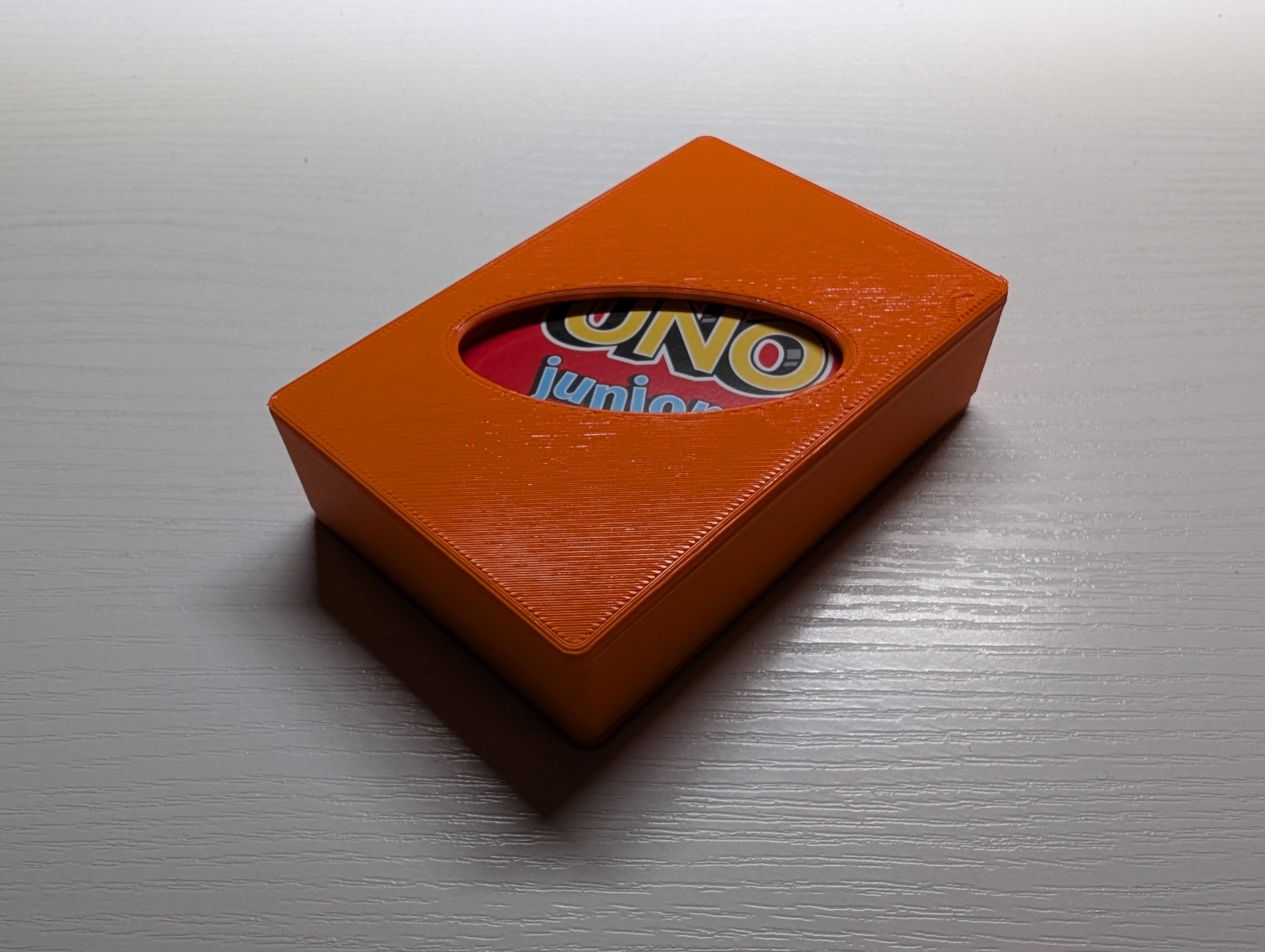 Box with lid for Uno Junior playing cards
