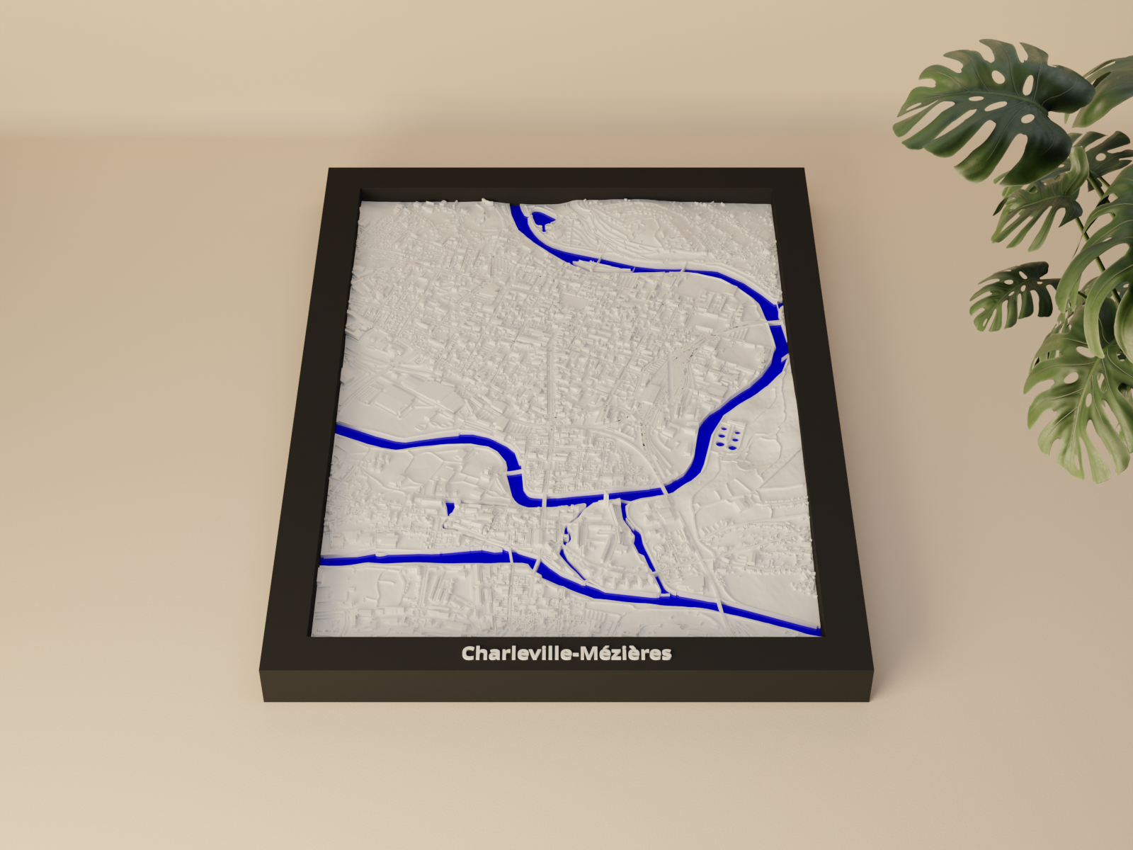 Charleville-Mézières, France - 3D Miniature