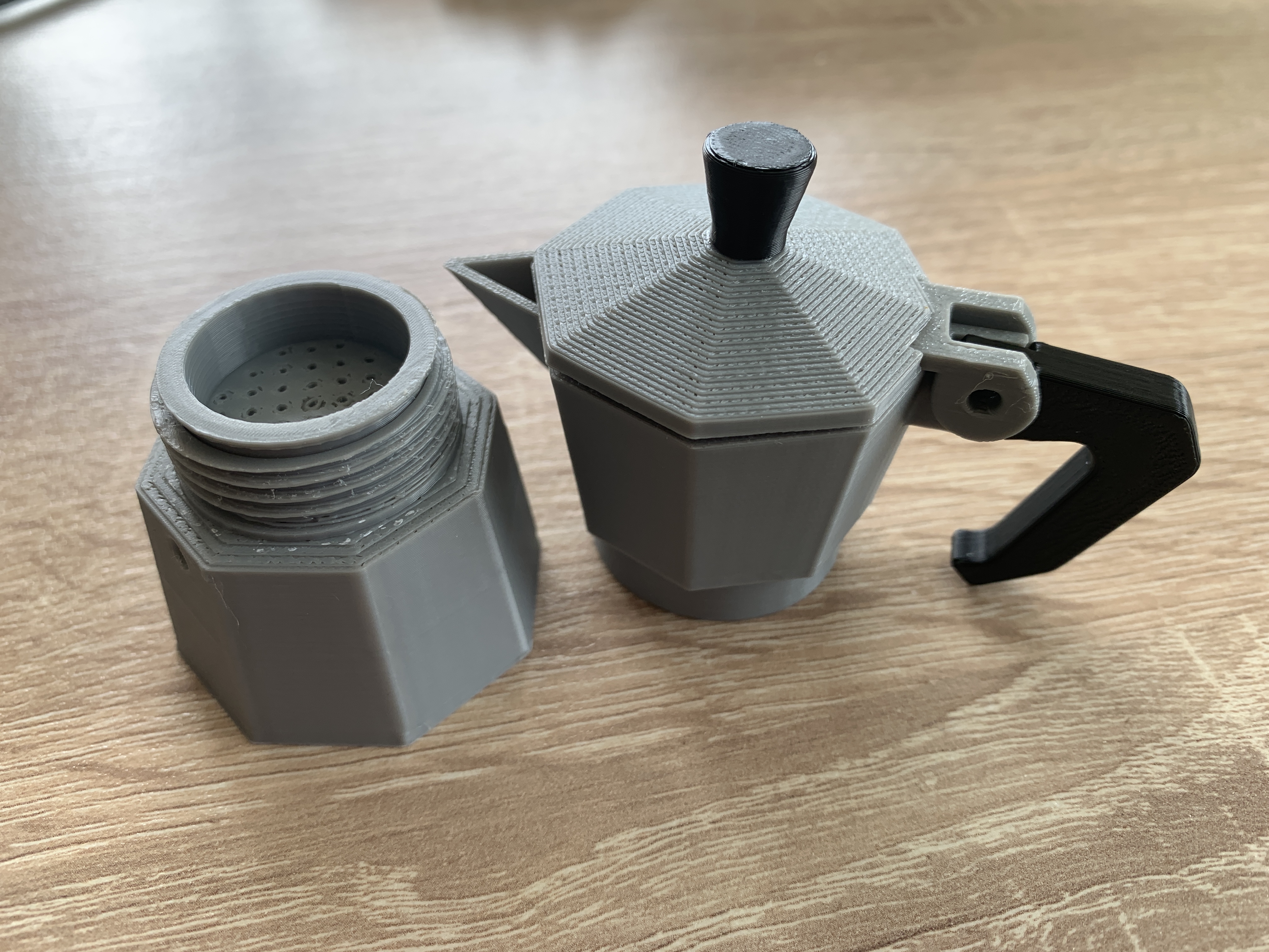 Adjusted components for the Bialetti Moka Maker