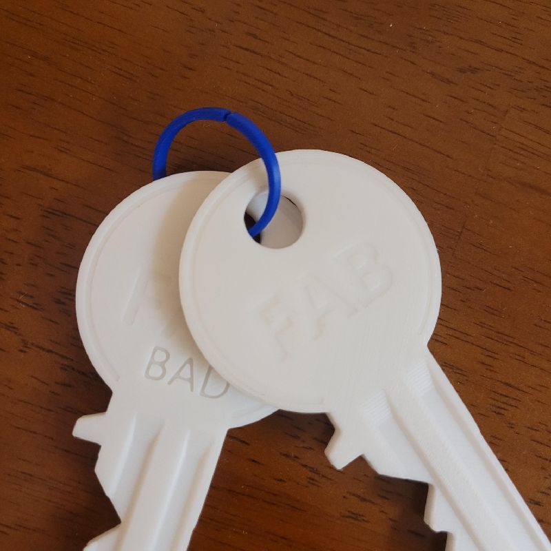 Keychain Ring for Thorin＇s Cylinder Lock Model and the Bad Key by ...