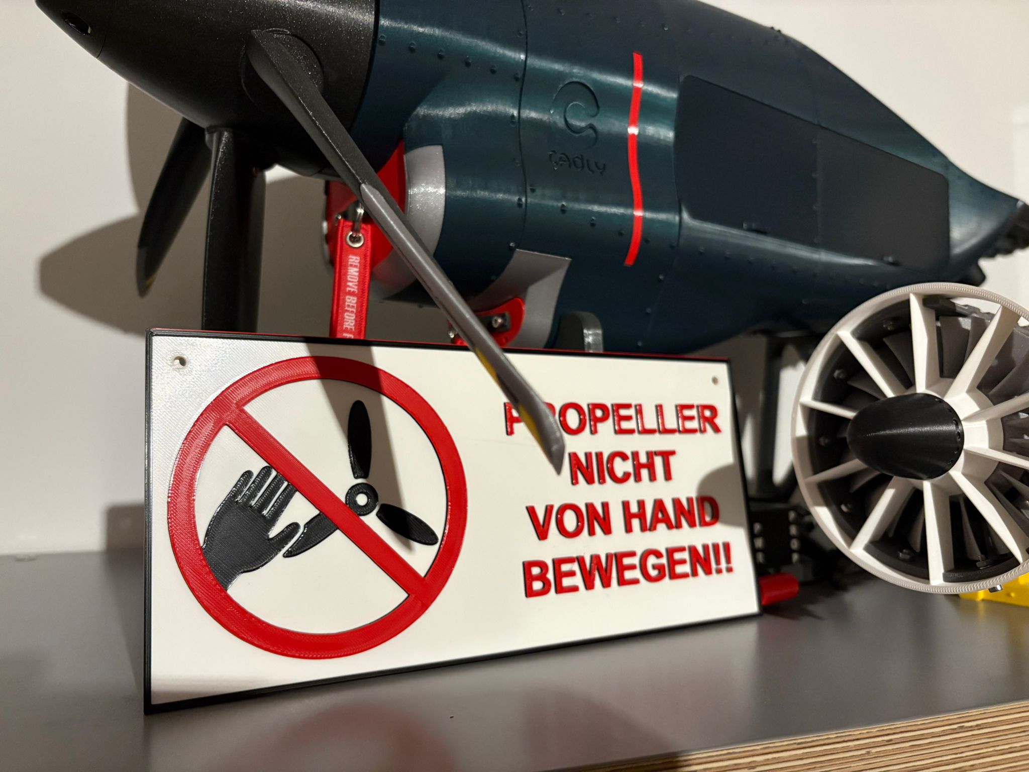Sign Do Not Move Propeller