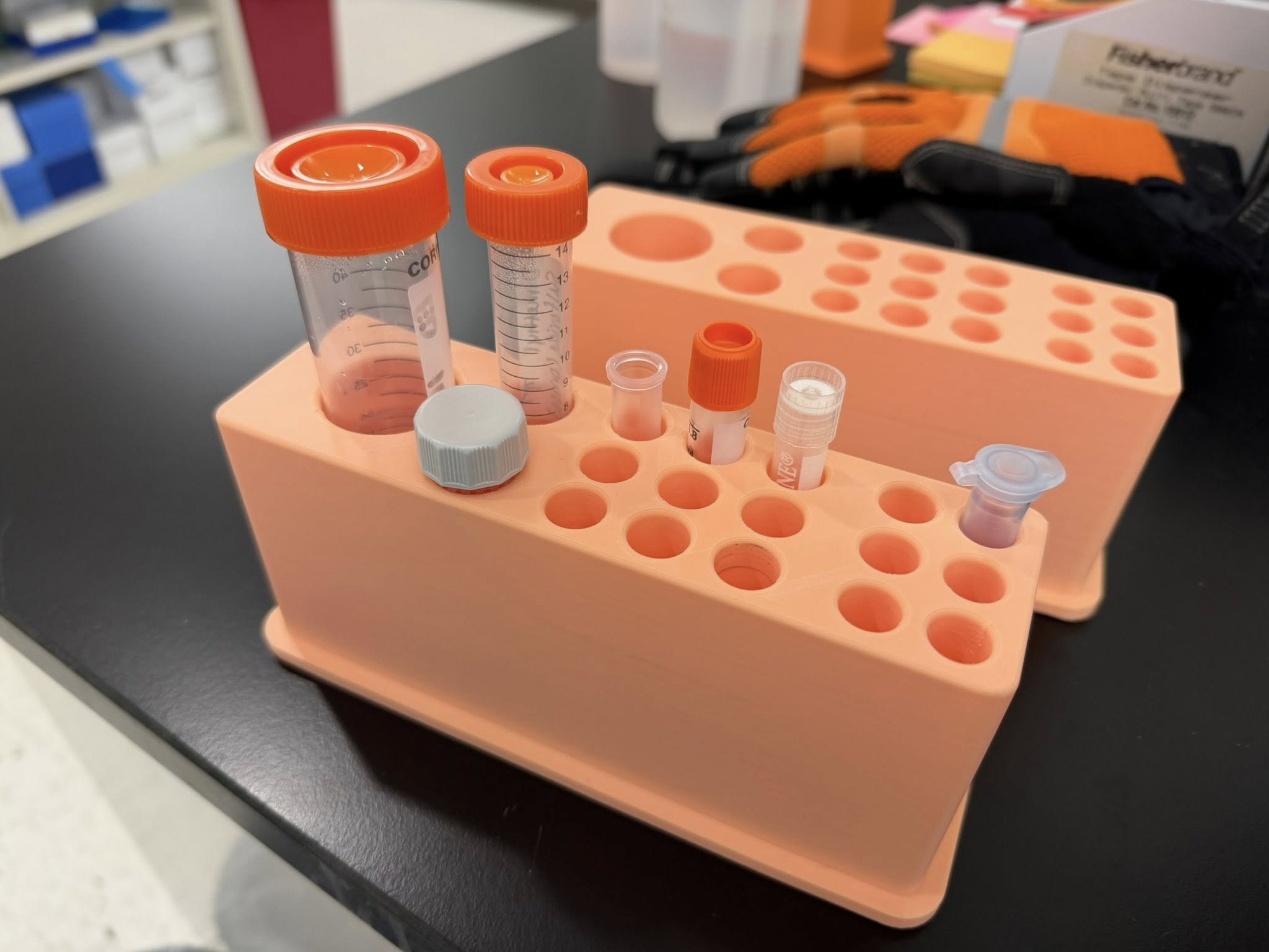 Laboratory multisized tube rack
