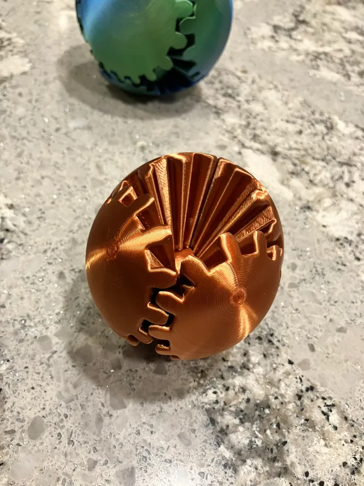 Gear Ball, Free Spinning, Smooth Edges, Great for Kids by FleeeinIan3D |  Download free STL model | Printables.com