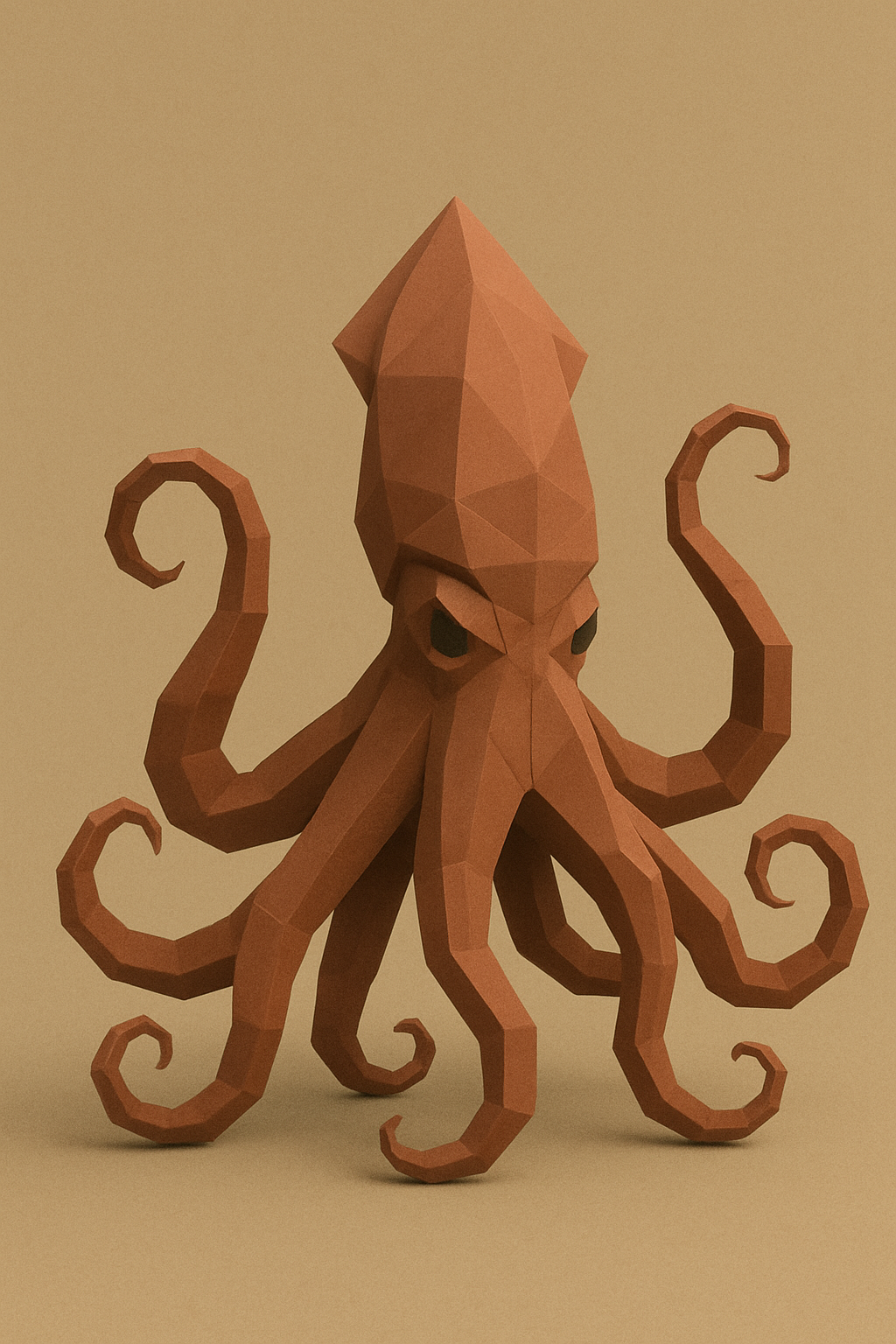 Low poly kraken