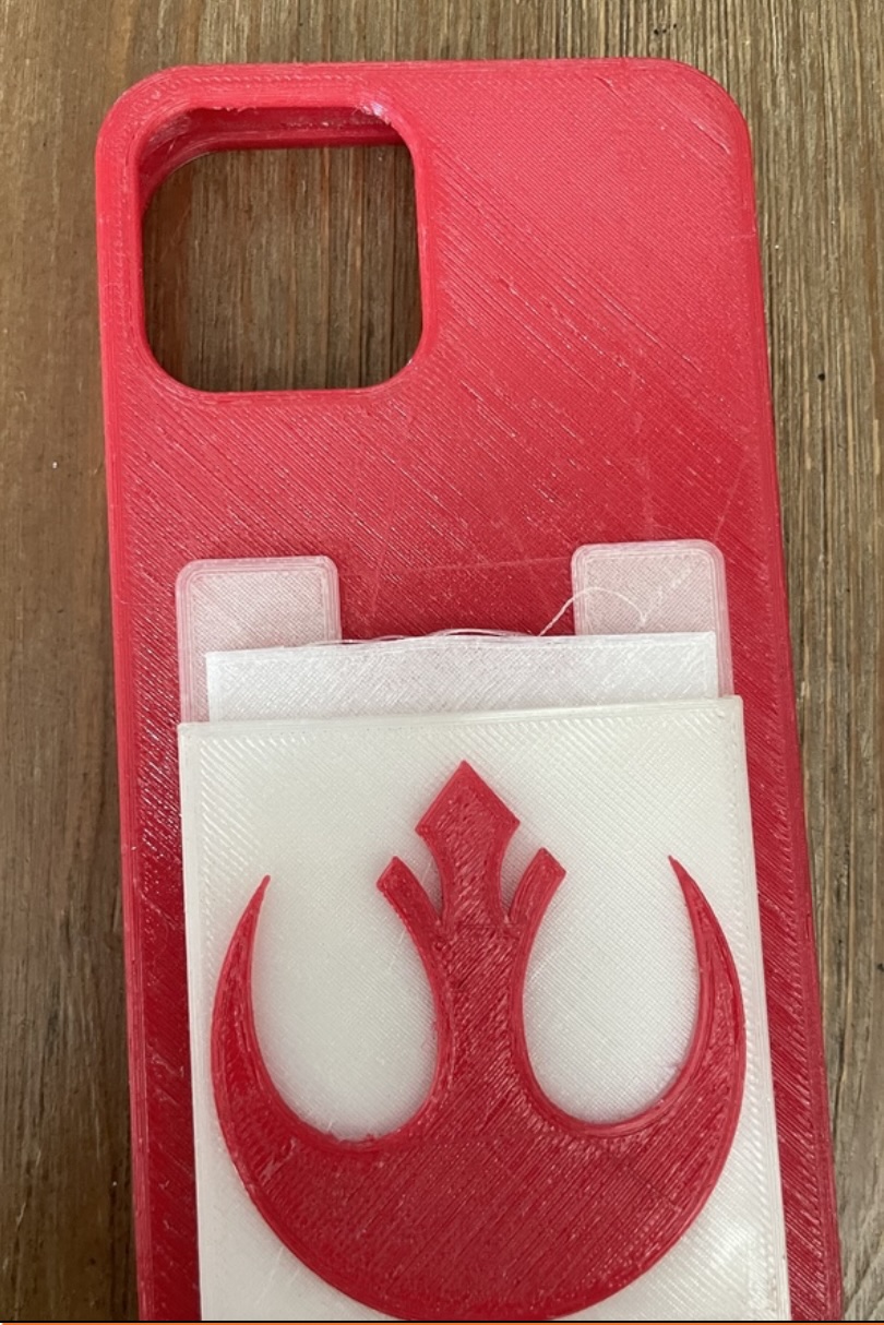 iPhone 12 Pro Case Star Wars Rebel w/ 2 Credit Card Holder
