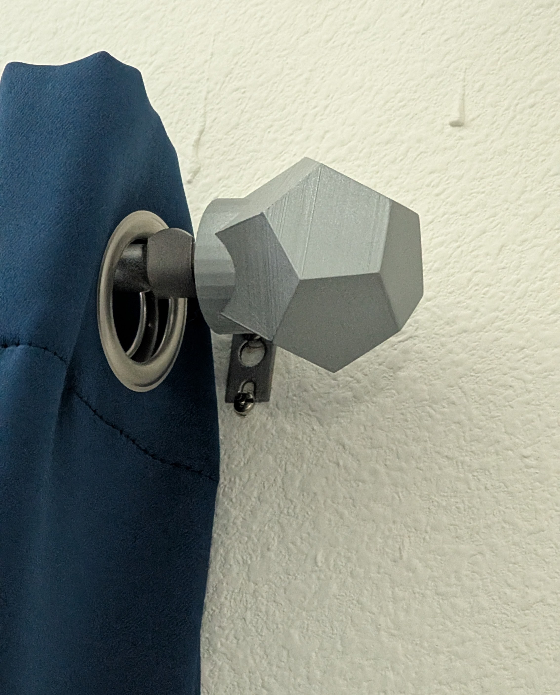Dodecahedron Curtain Finial