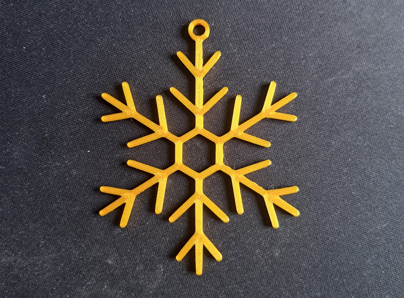 Snowflake Christmas Ornament – Quick 3D Print