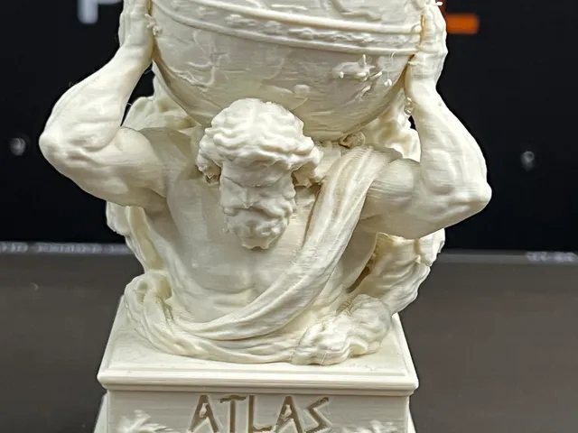 Atlas Bust – Titan Bearing the World Statue STL