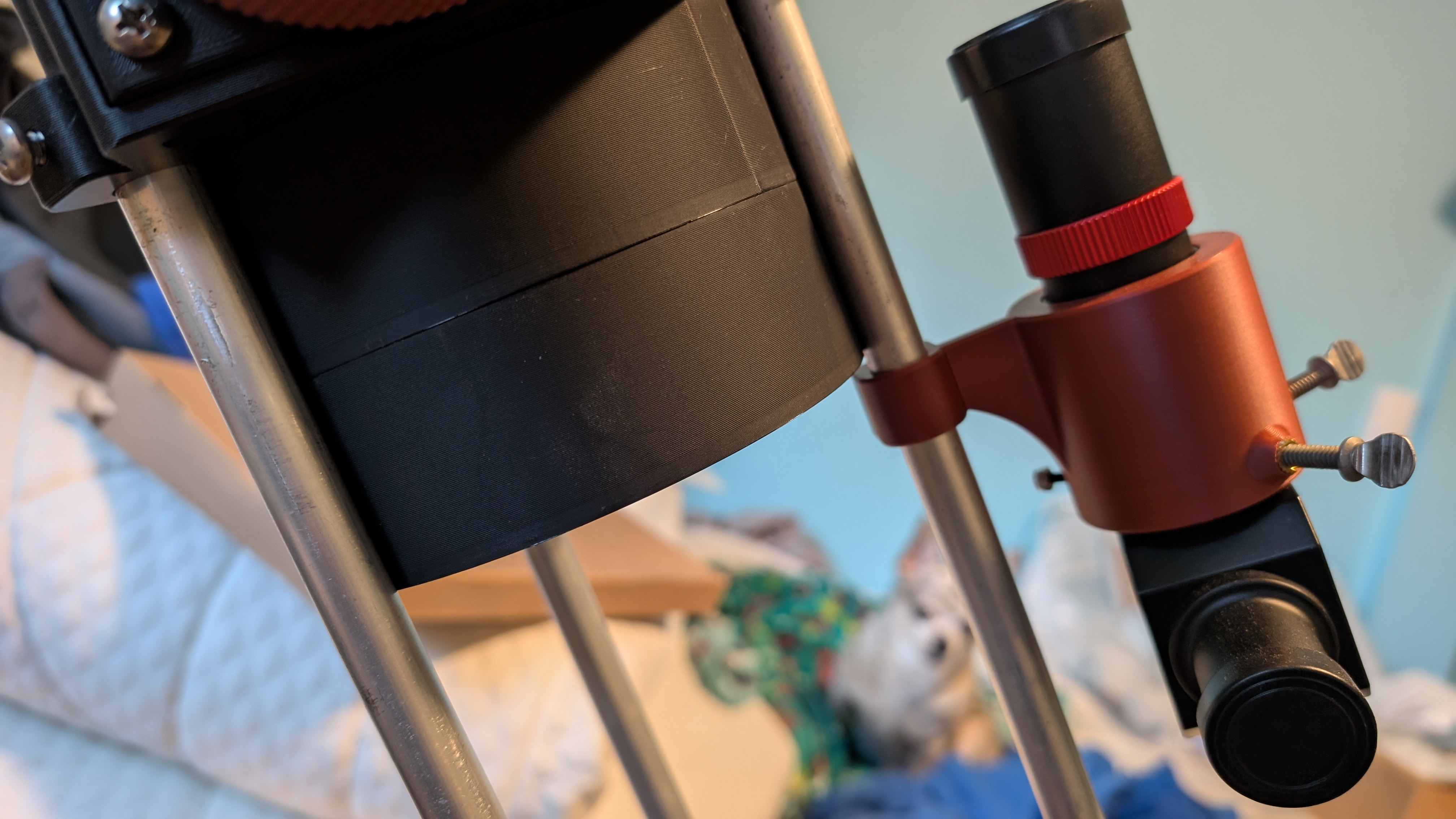 Sleeves to aid in closing up the body of the imperial version of the Hadley Telescope