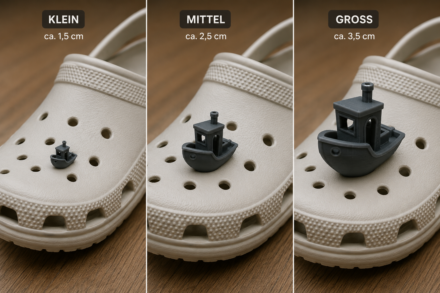 Crocs Benchy Charm – 15 mm / 25 mm / 35 mm