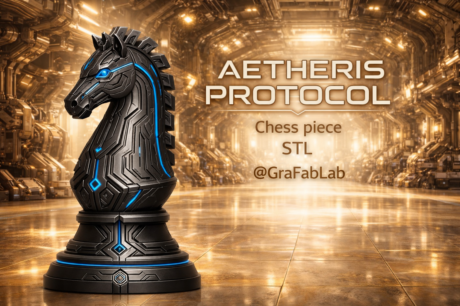 Aetheris Protocol "Knight" - chess piece