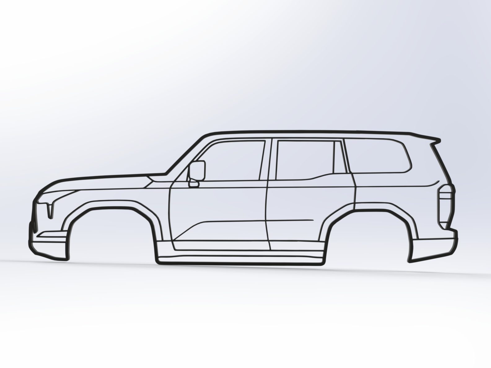 Lexus GX550 2D Wall Art