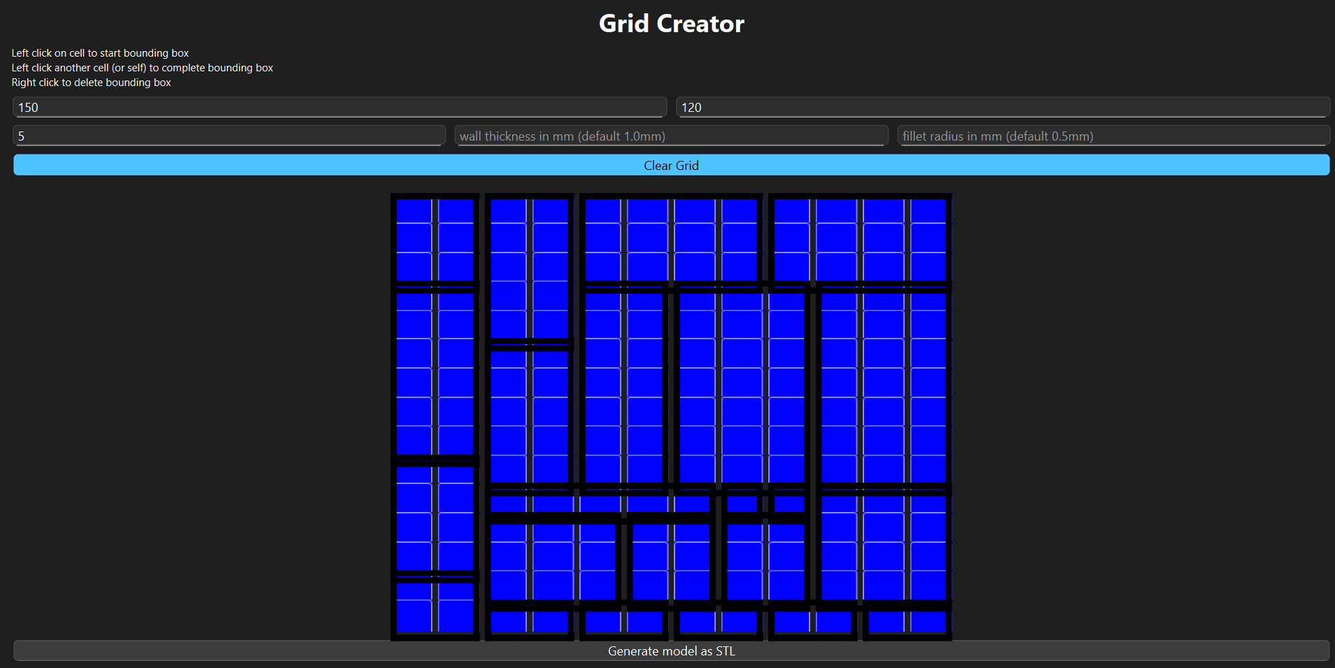parametric tray creator