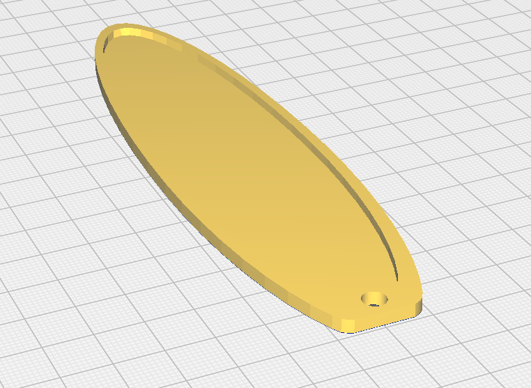 Finger Surfboard with larger Tether Hole