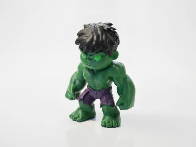Chibi Hulk Figurine Marvel Collectible 3D Printable