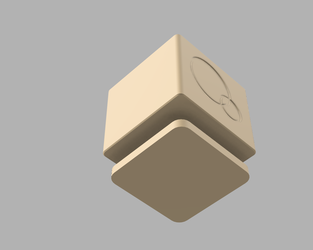 Miniatura 5 do modelo 3D Modern Square Planter with Circle Pattern