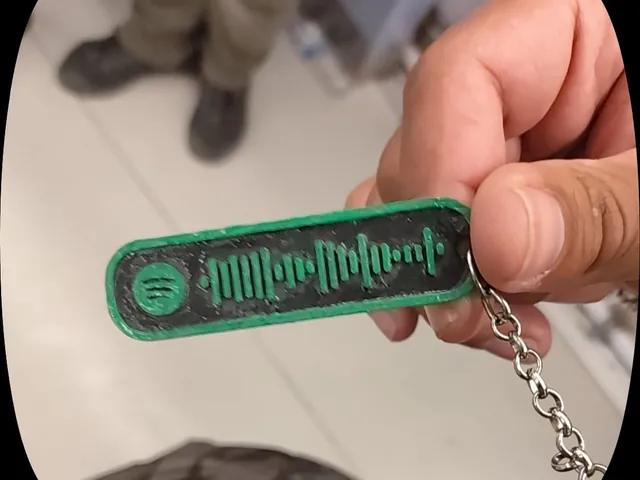 Spotify Red sun in the sky keychain