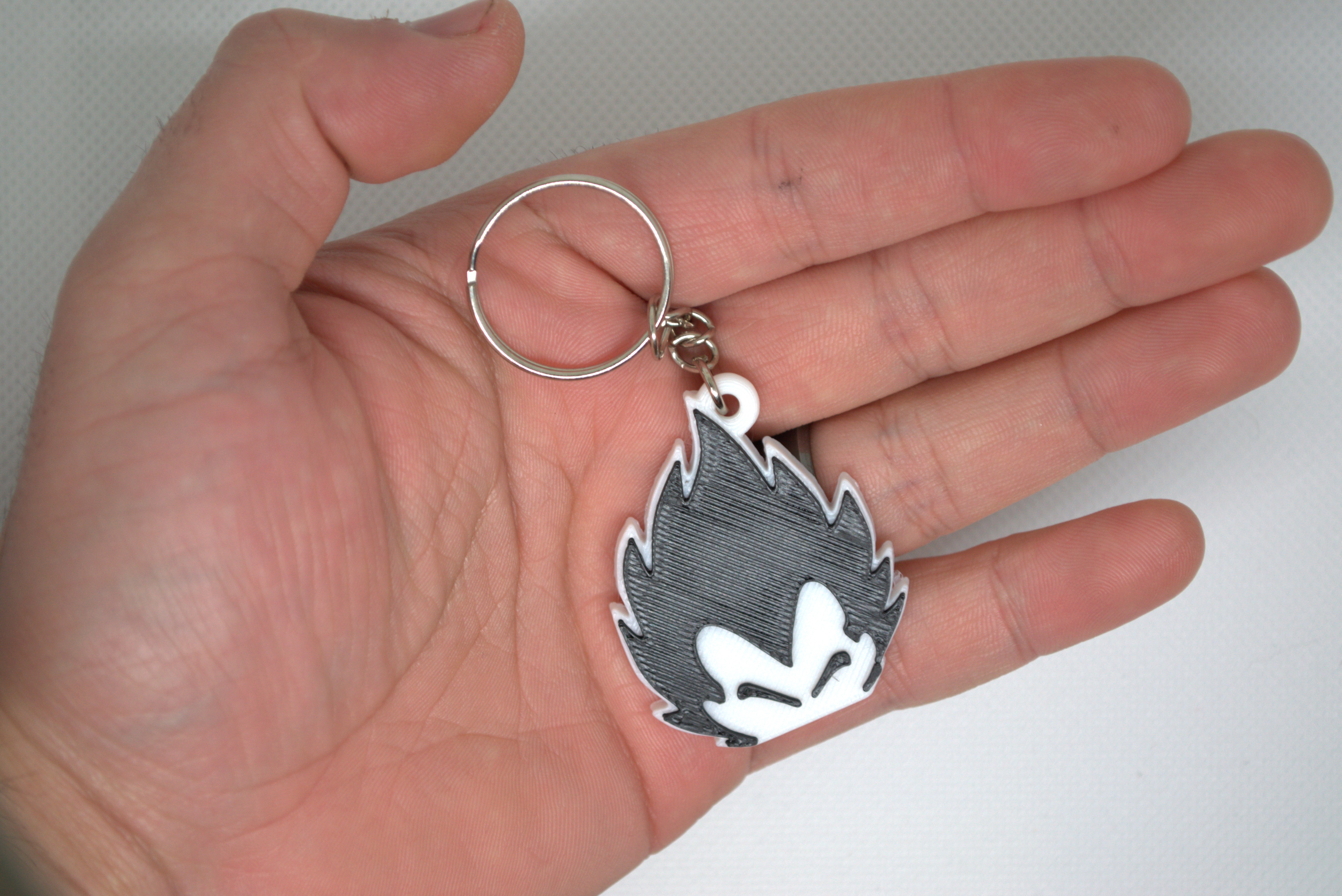 Dragonball Vegeta head keychain