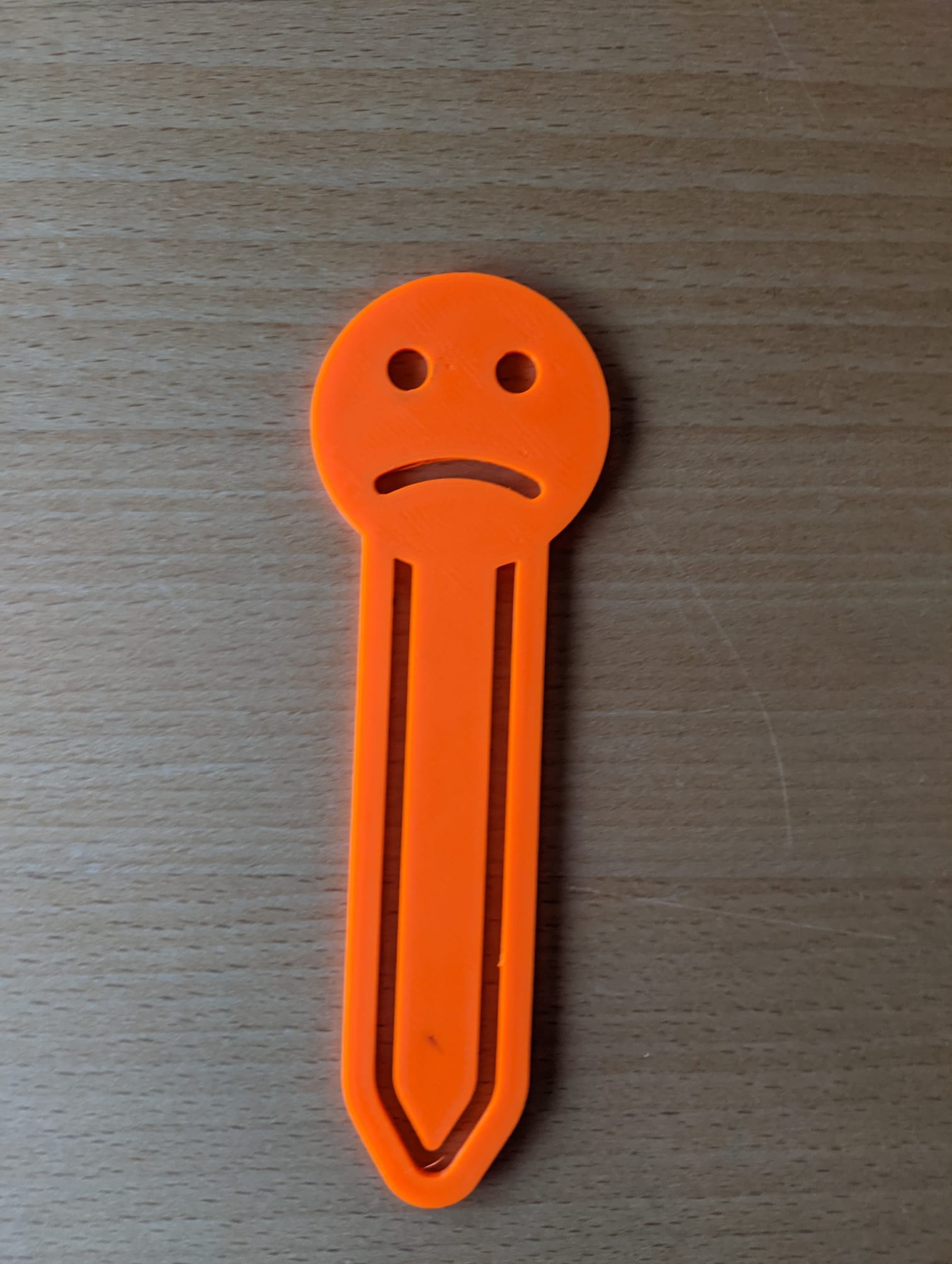 Unhappy Smiley Bookmark