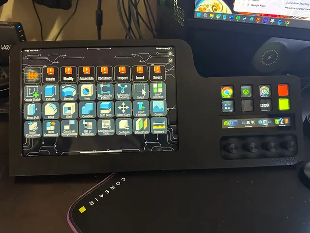 iPad and Stream Deck + Stand