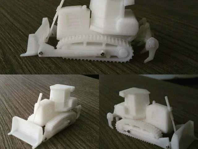 Easy to print Generic Bulldozer (1:100 / HO scale)