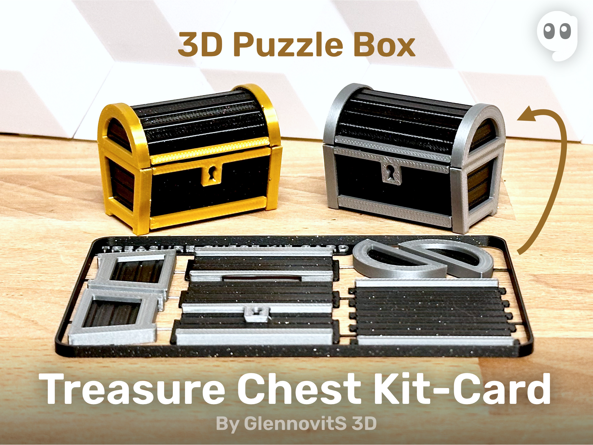 Treasure Chest Kit-Card (compact pirate chest box set)