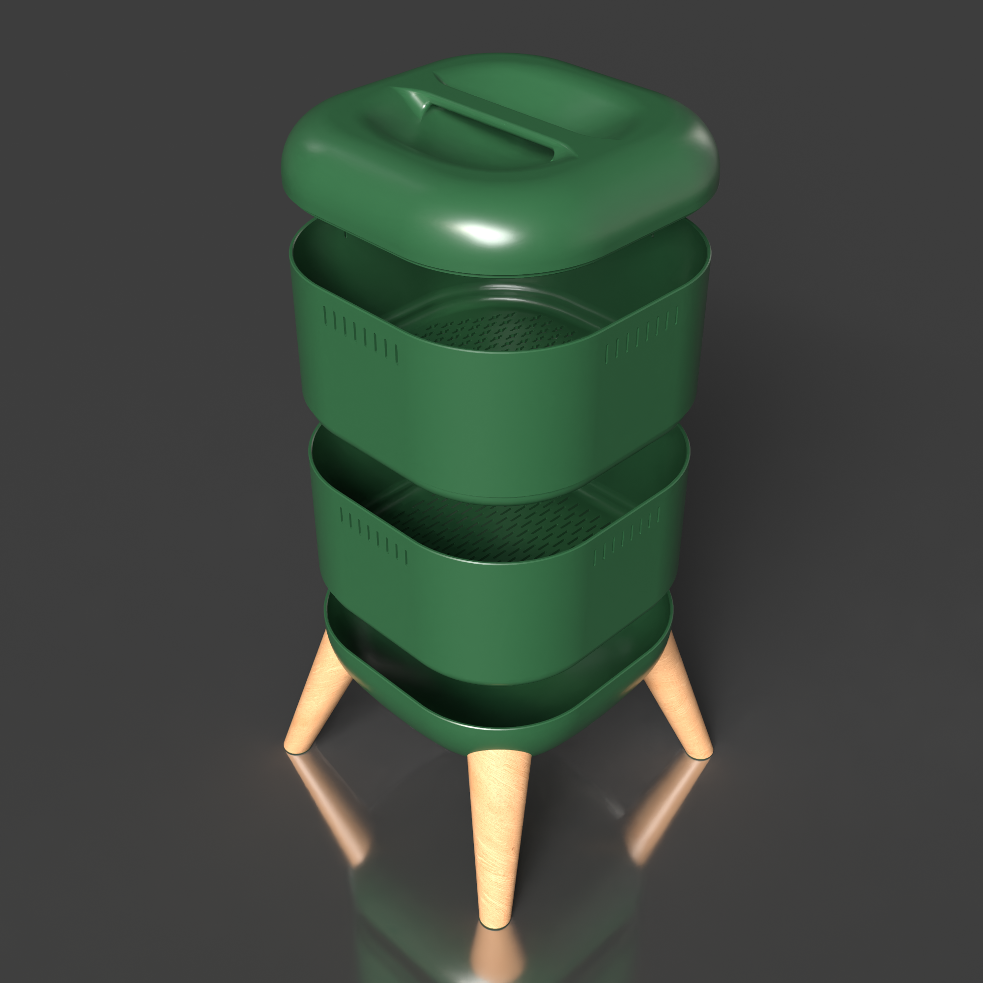 Miniatura 2 do modelo 3D Vermicomposter