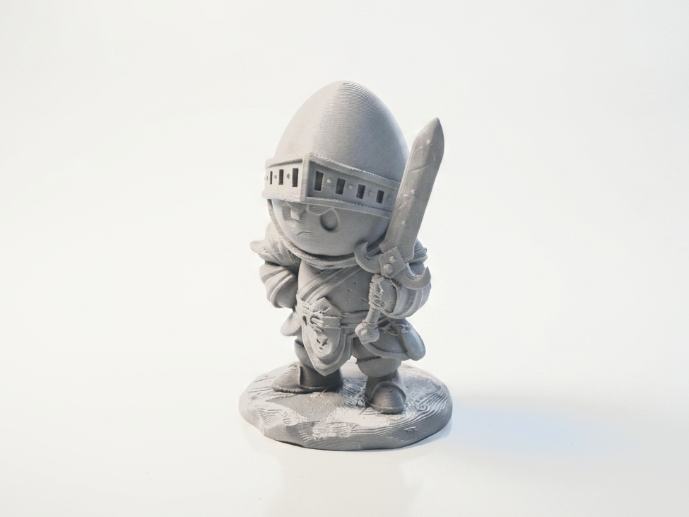 Egg Knight Fantasy Figurine 3D Printable