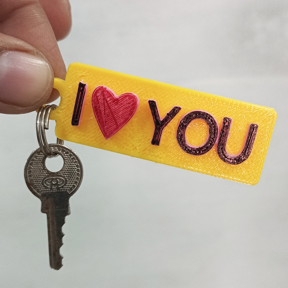 Unlimited 3D Name Keychain STL File Generator