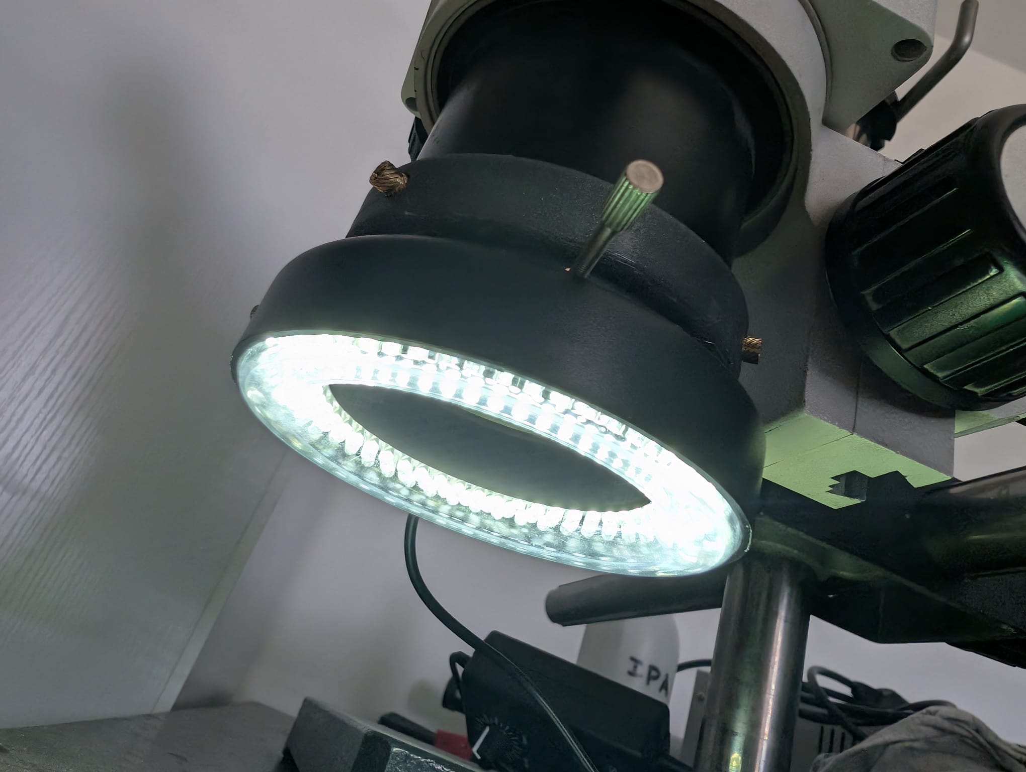 Miniatura 3 do modelo 3D Customizable microscope ring light adaptor