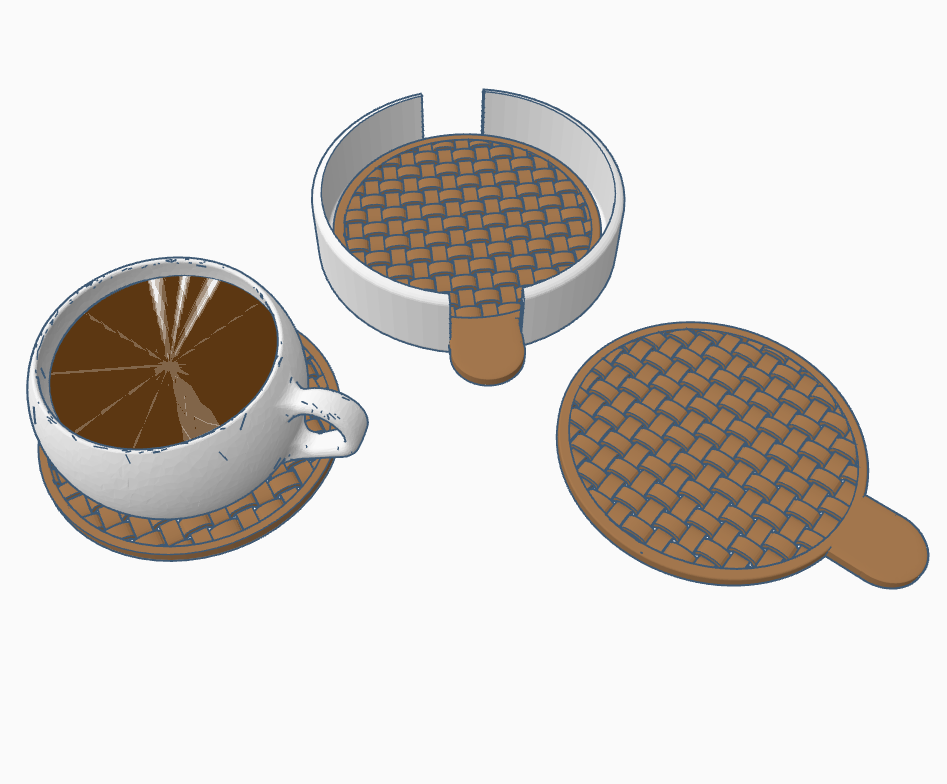 Coaster with Holder – Functional & Stylish!
