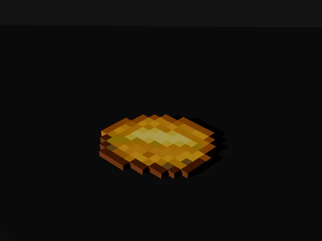 Minecraft Style Baked Potato - Stylized Voxel 3D Model