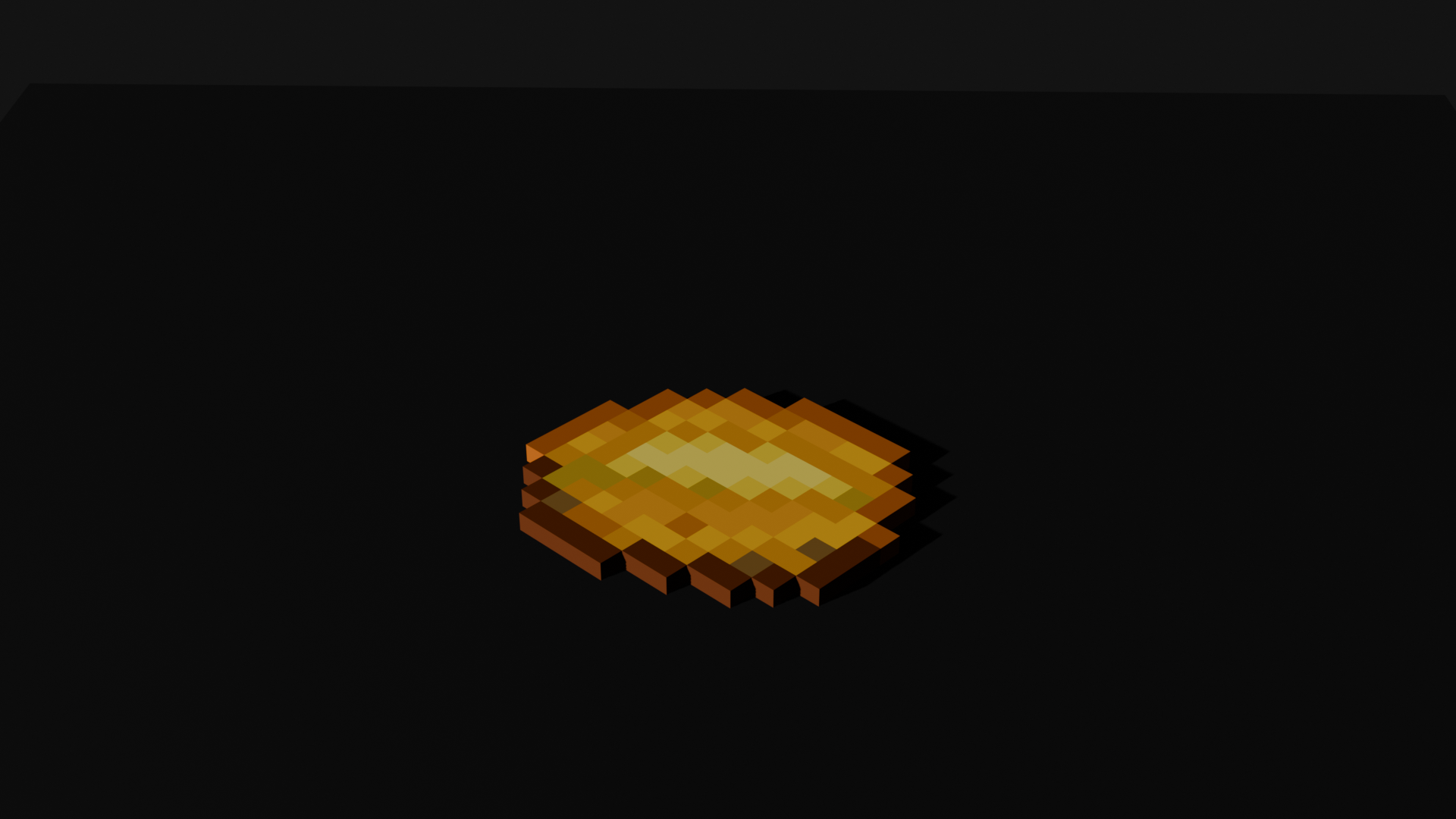 Minecraft Style Baked Potato - Stylized Voxel 3D Model