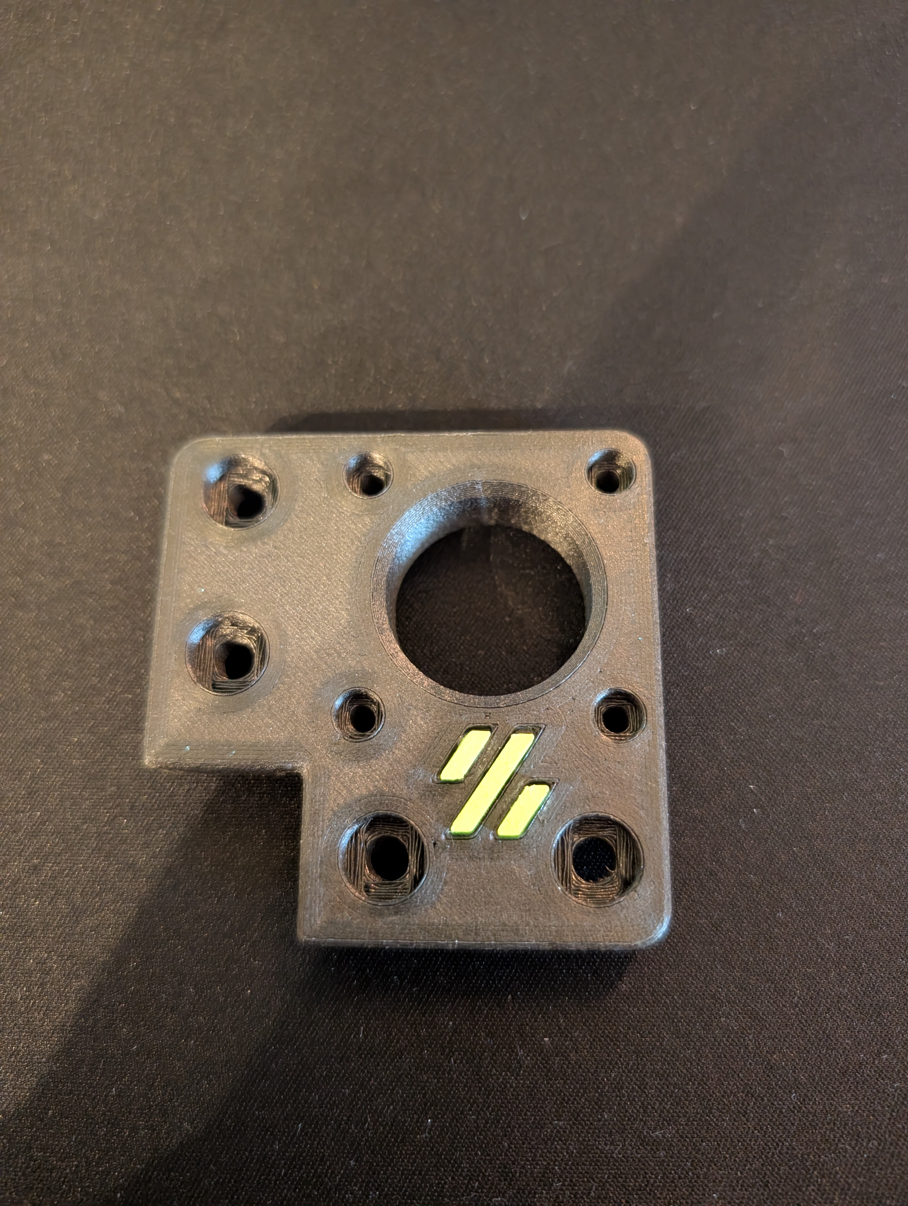 Trident Inverted Electronics - Motor Mount - Color Logo 3D model