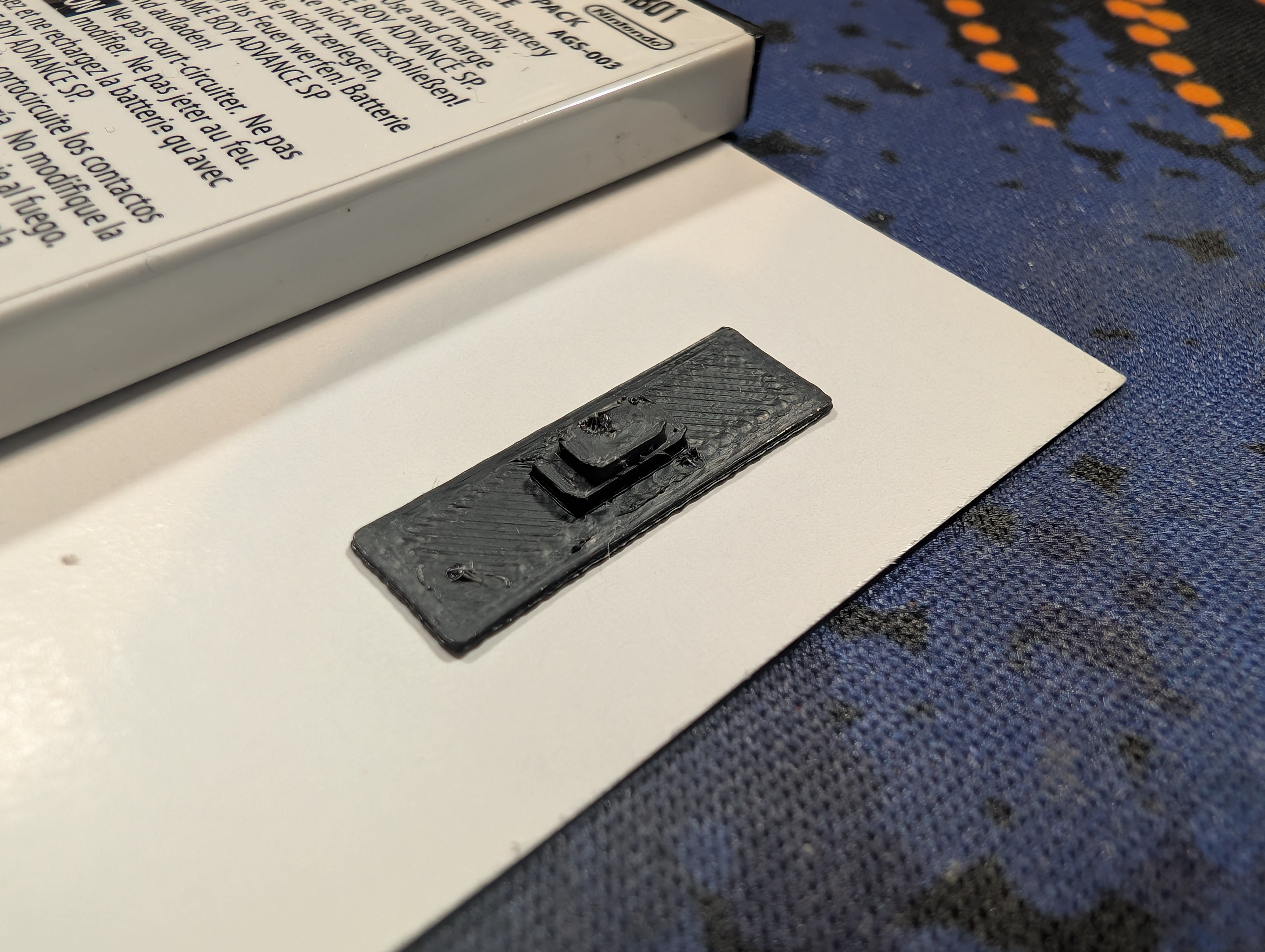 Boxy Pixel GBA SP Hinged volume slider replacement 3D model