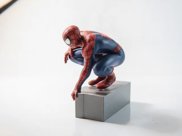 Spiderman Crouching Figurine Marvel 3D Printable