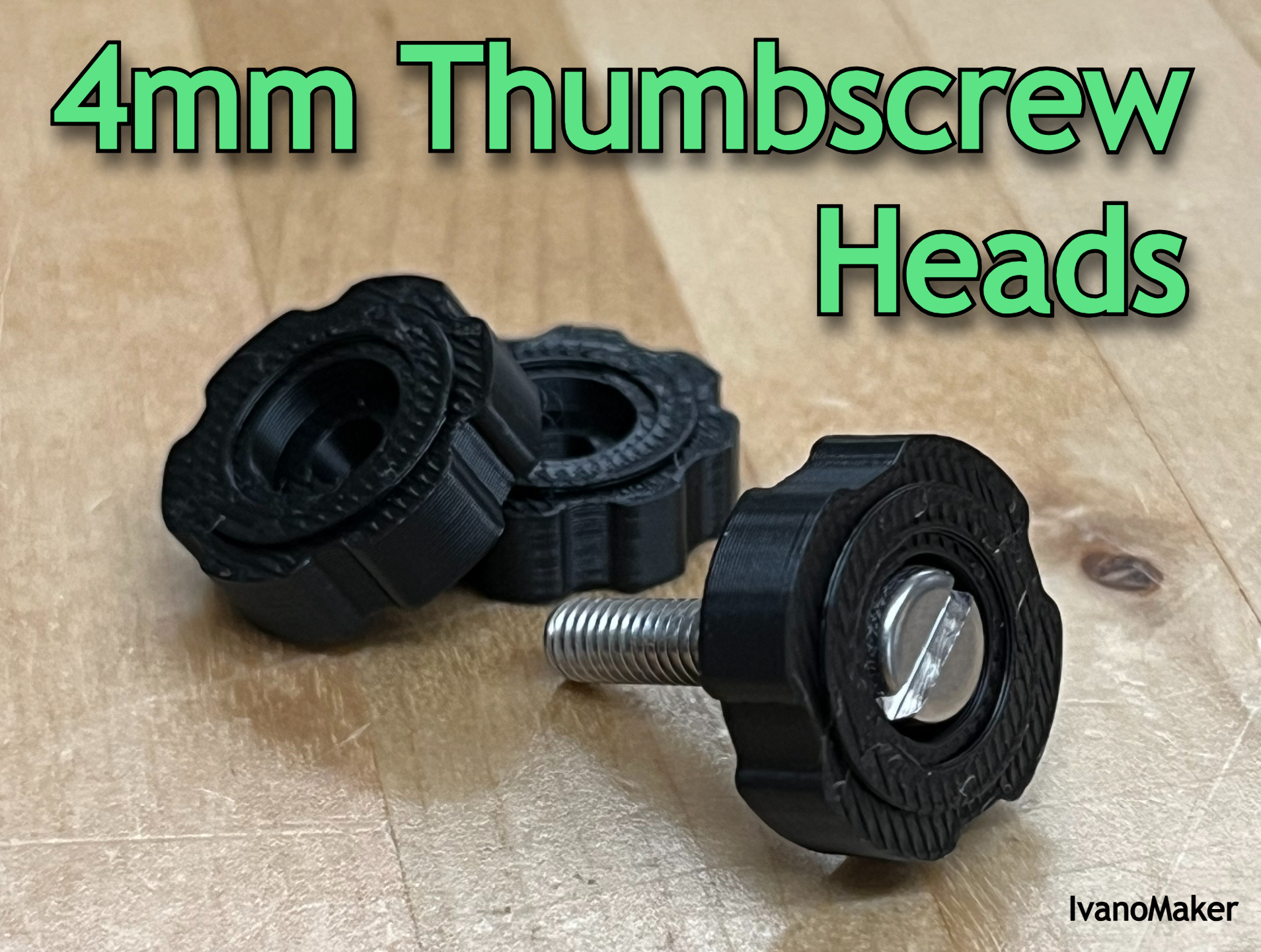4mm Bolt Thumbscrews