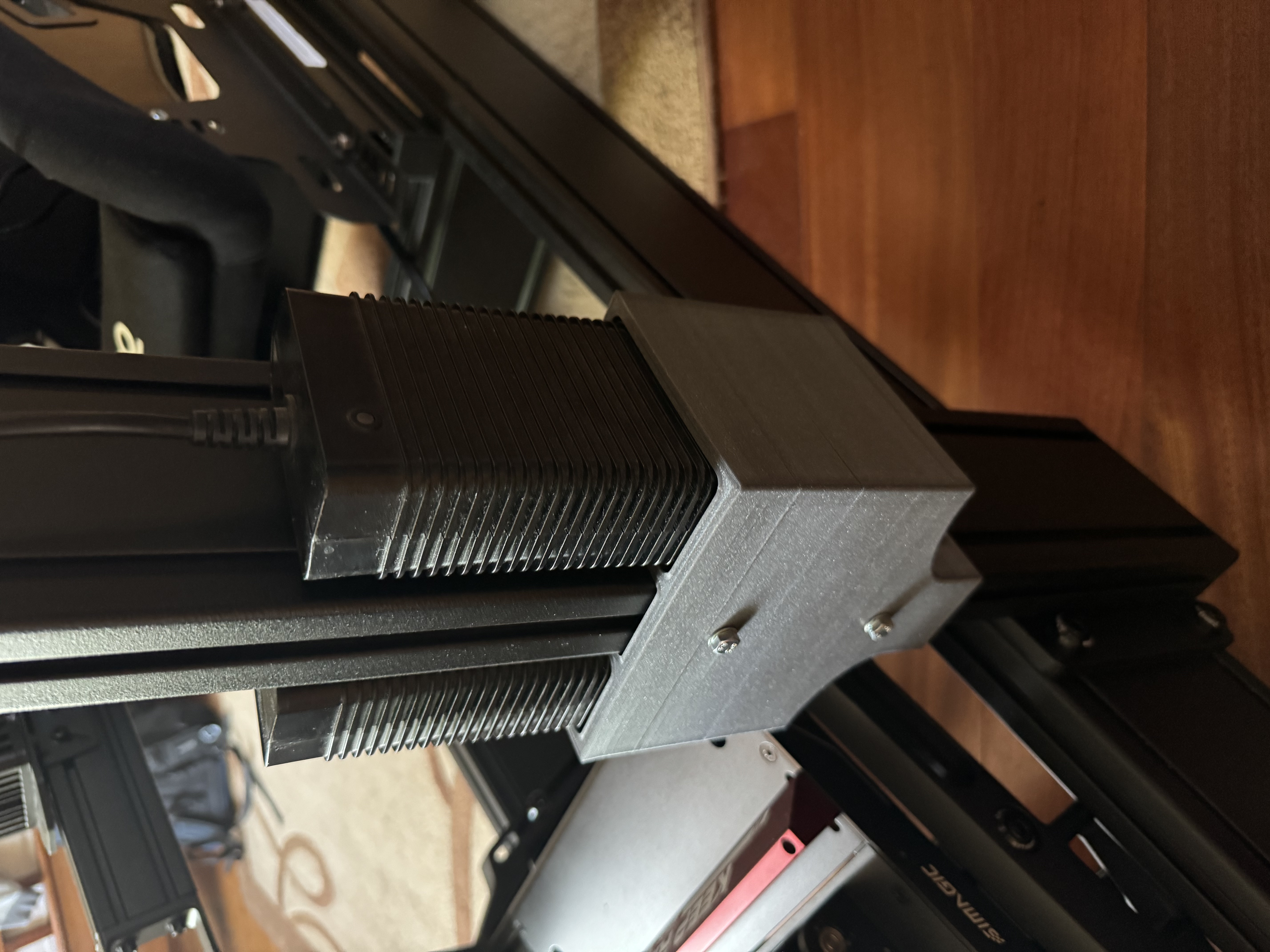 Dual Simucube 2 Pro Power Supply Mount - Aluminium Profile Rigs