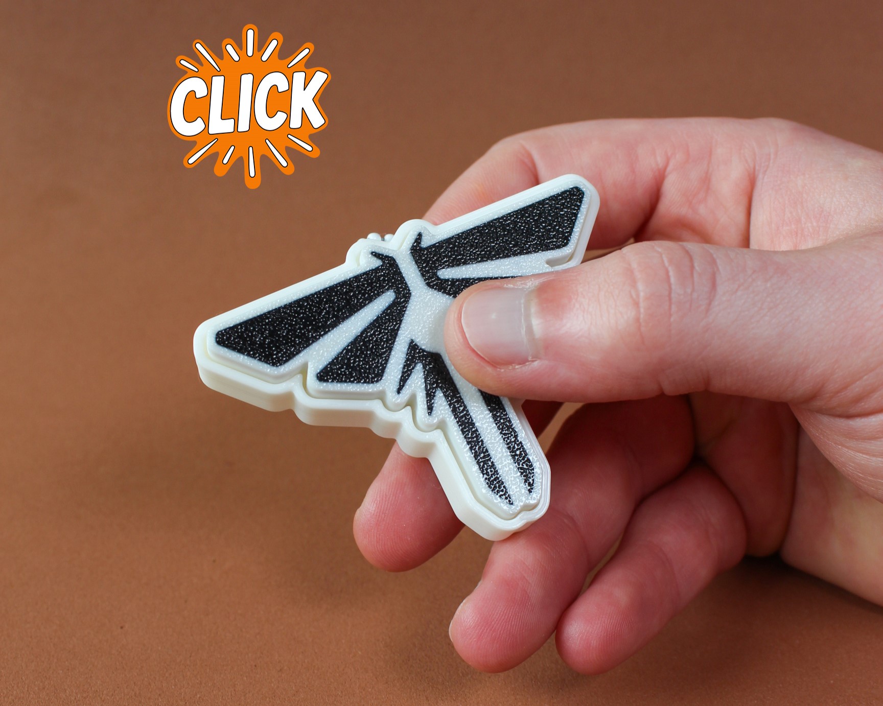 Logo Fireflies Fidget Clicker Keychain