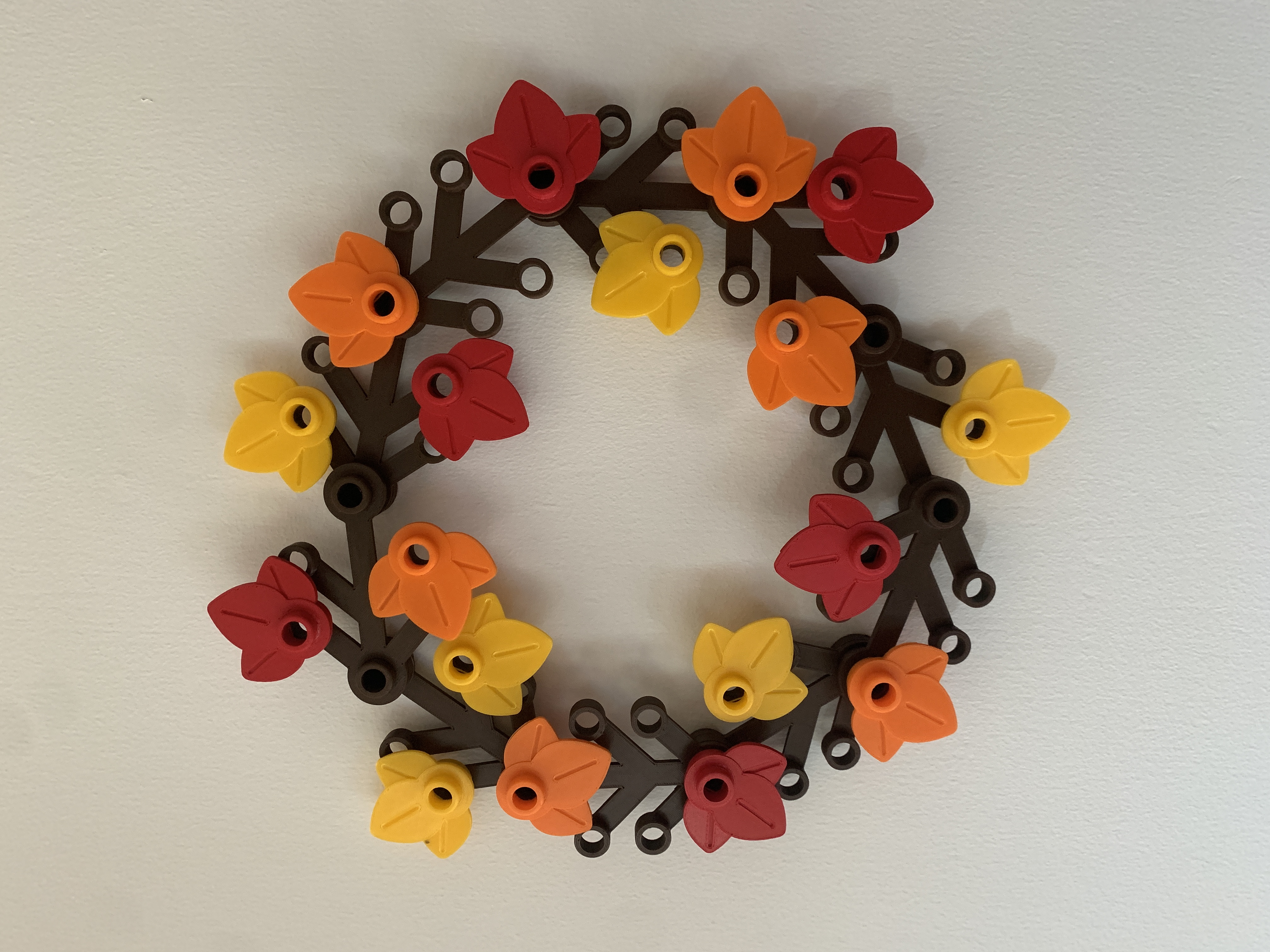 Lego Wreath - accurate with minimal supports