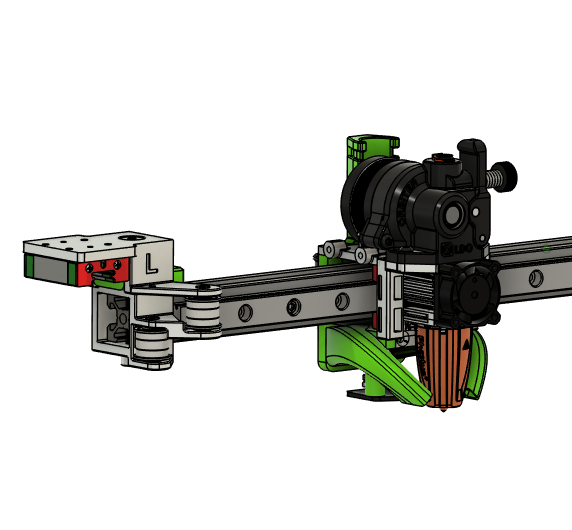 FFG Ultralight Print Heads and INDX mount for use with Full Frontal Gantry mod on Rat Rig printers — miniatura 7