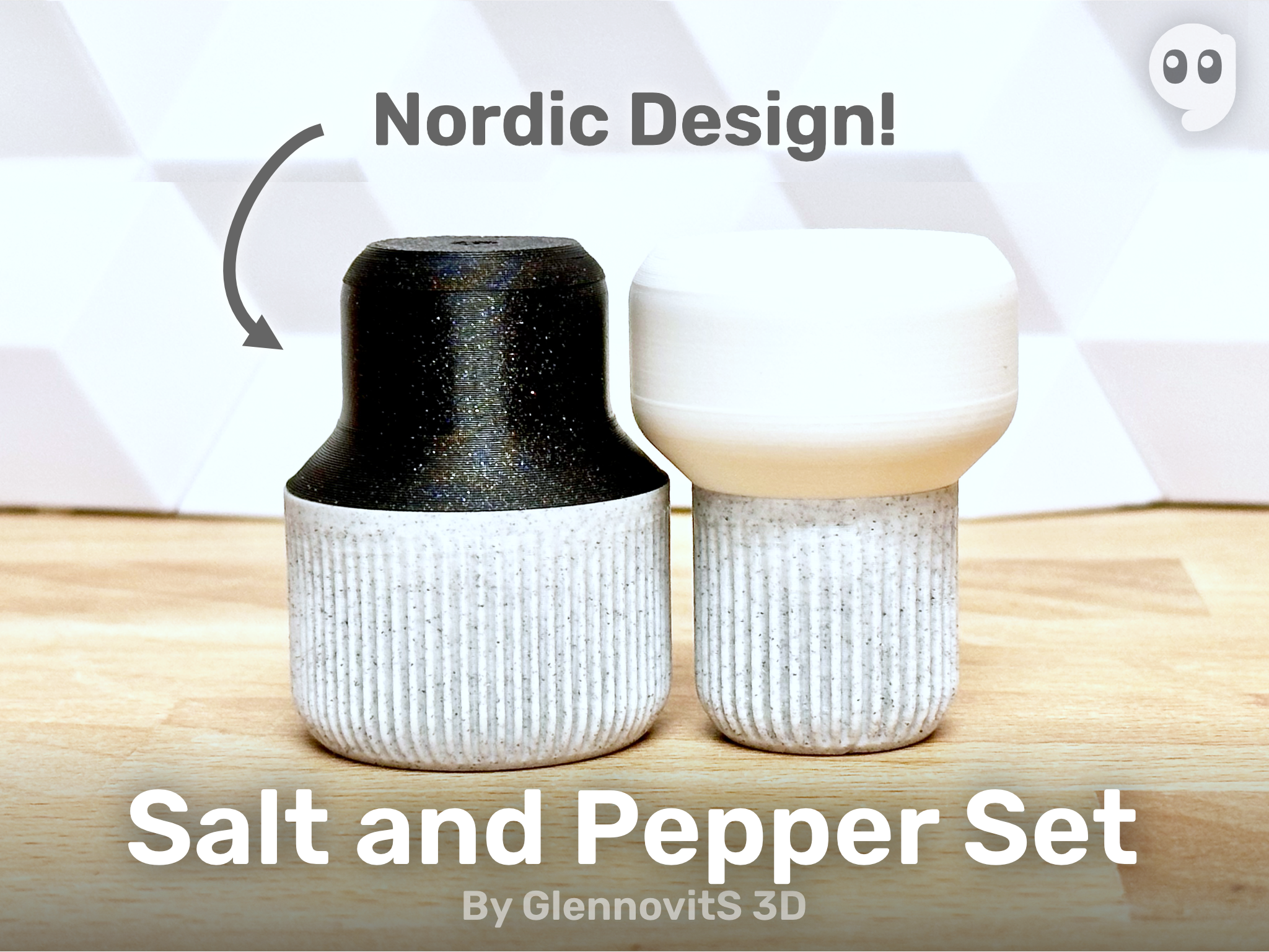 Salt and Pepper Set (modern shaker kit)