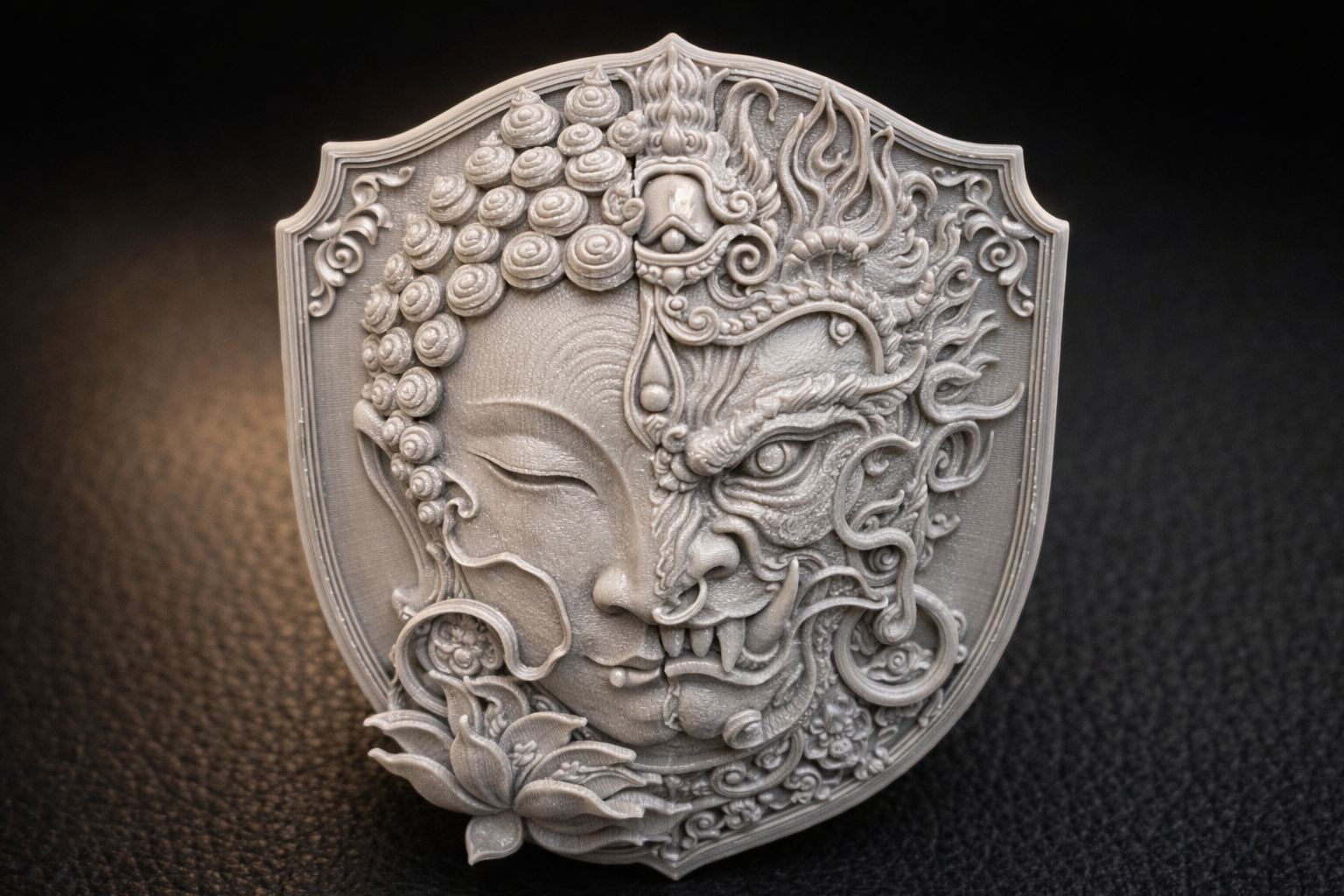 Buddha demon wall mount design art