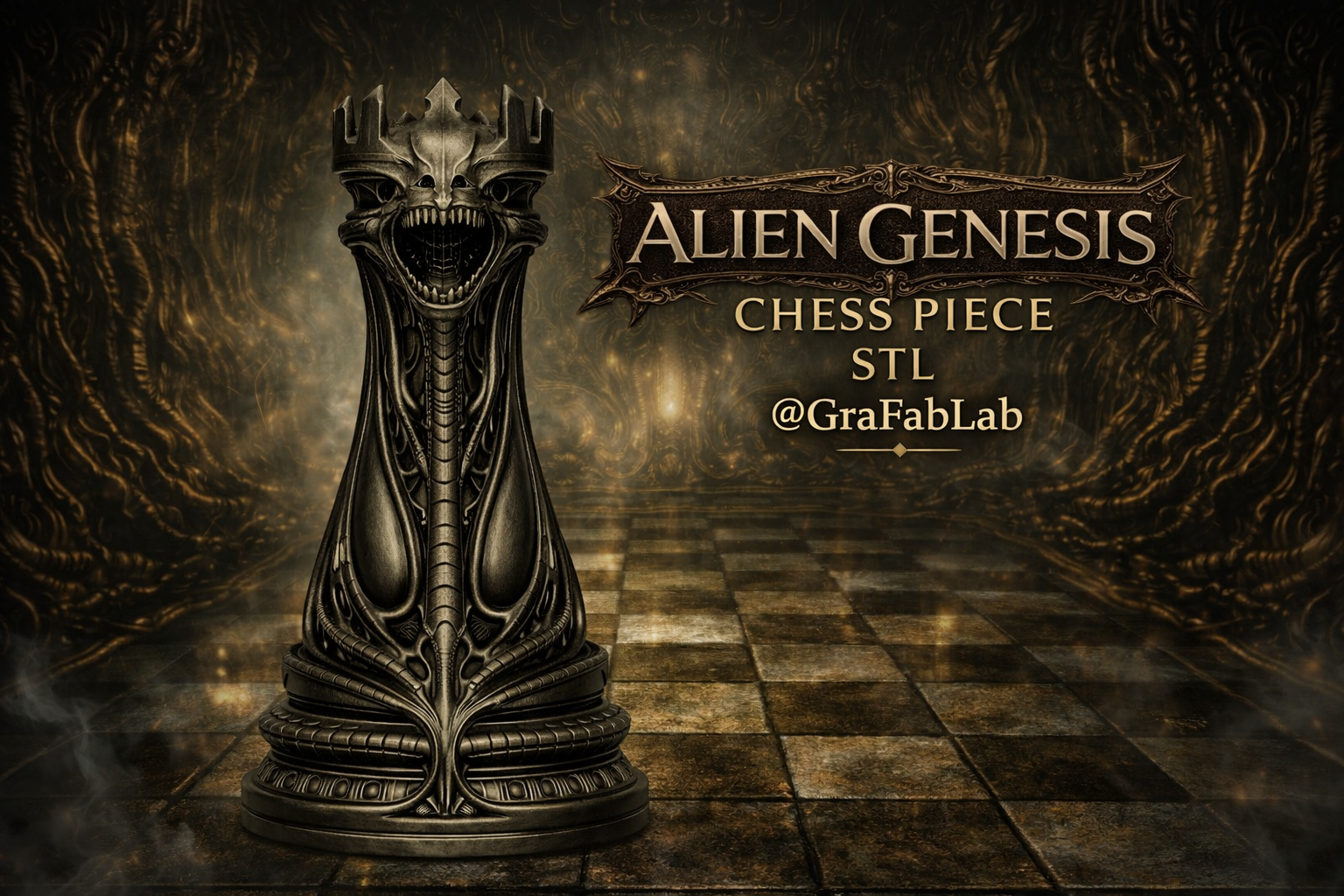 Alien Genesis "Rook" - chess piece