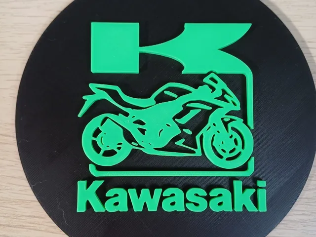 Kawasaki Racer Wall Plaque