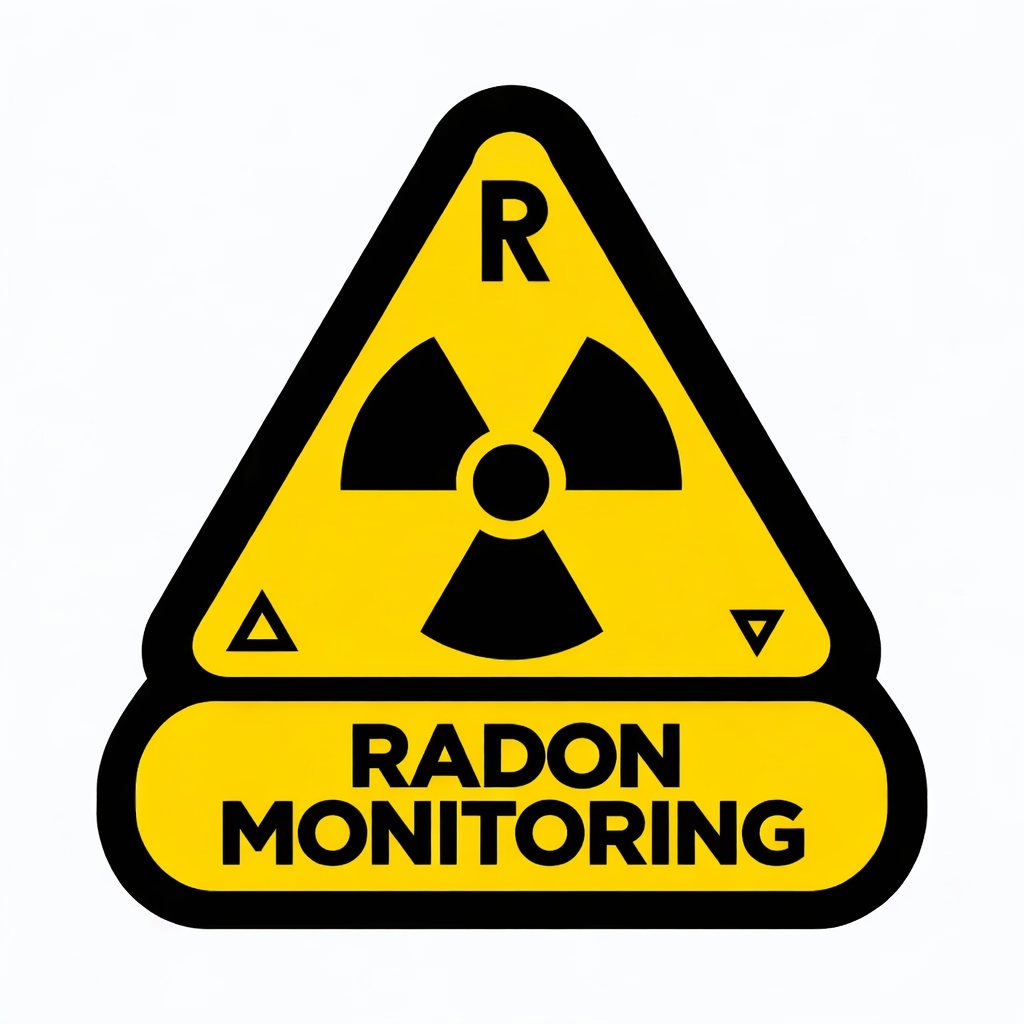 Radon Gas Monitoring Label