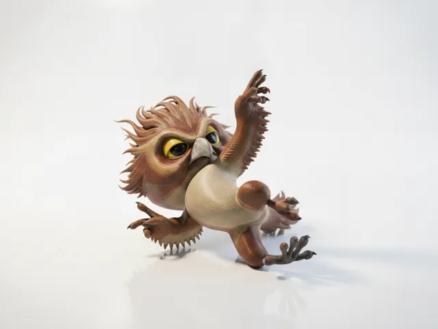 Fighter Bird Figurine Animal Collectible 3D Printable
